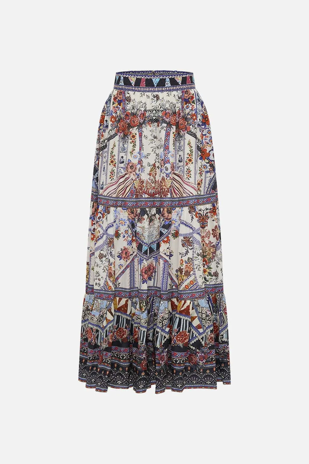 HIGH WAISTED TIERED SKIRT MY FOLK ART HEART