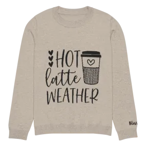 Hot Latte Weather Personalized Knit Sweater