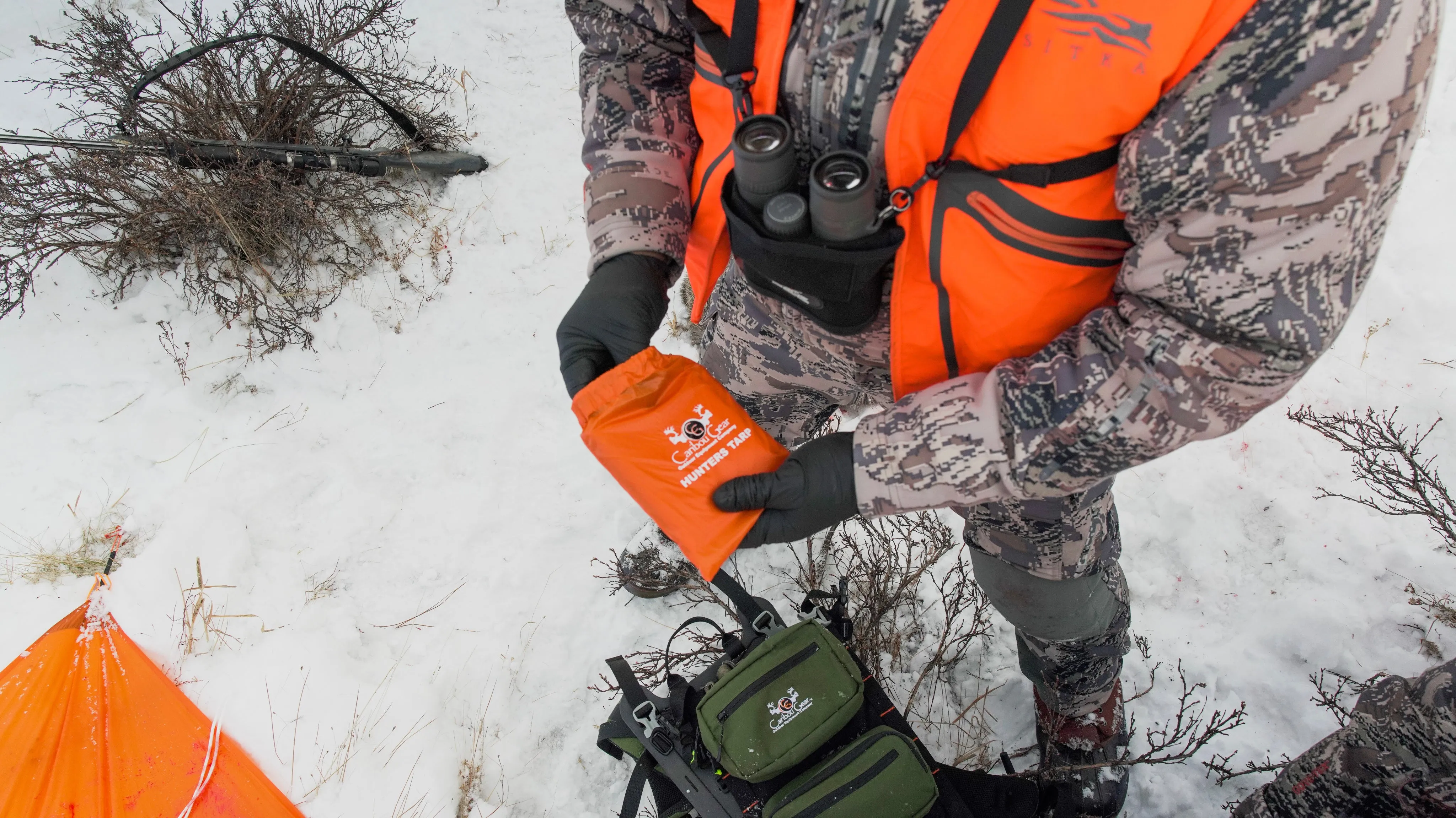 Hunters Tarp® / Meat Pack Liner by Caribou Gear®- Orange