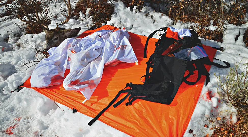 Hunters Tarp® / Meat Pack Liner by Caribou Gear®- Orange