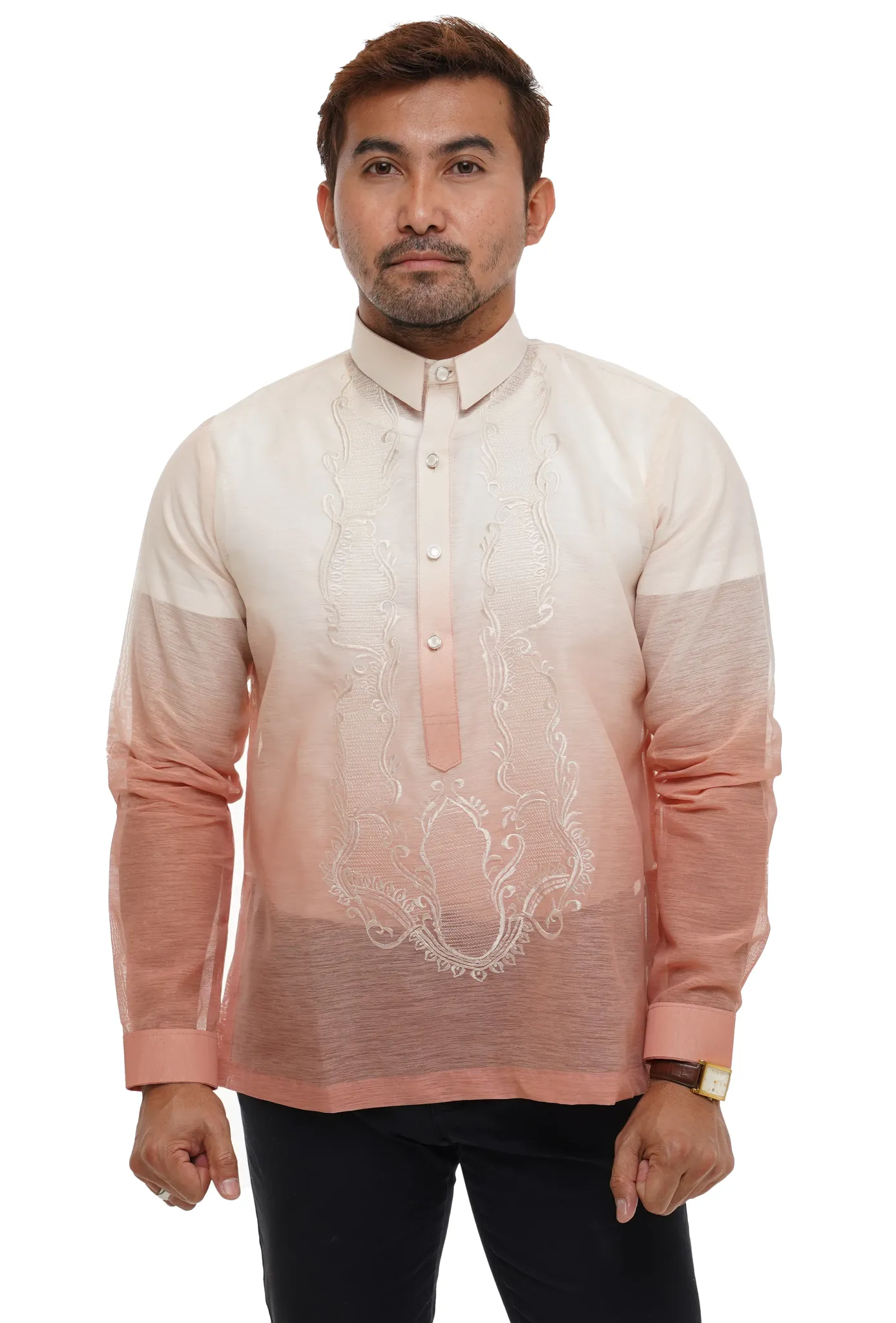 Jusilyn Mono Pink Premium Barong Tagalog - Echo - JV521