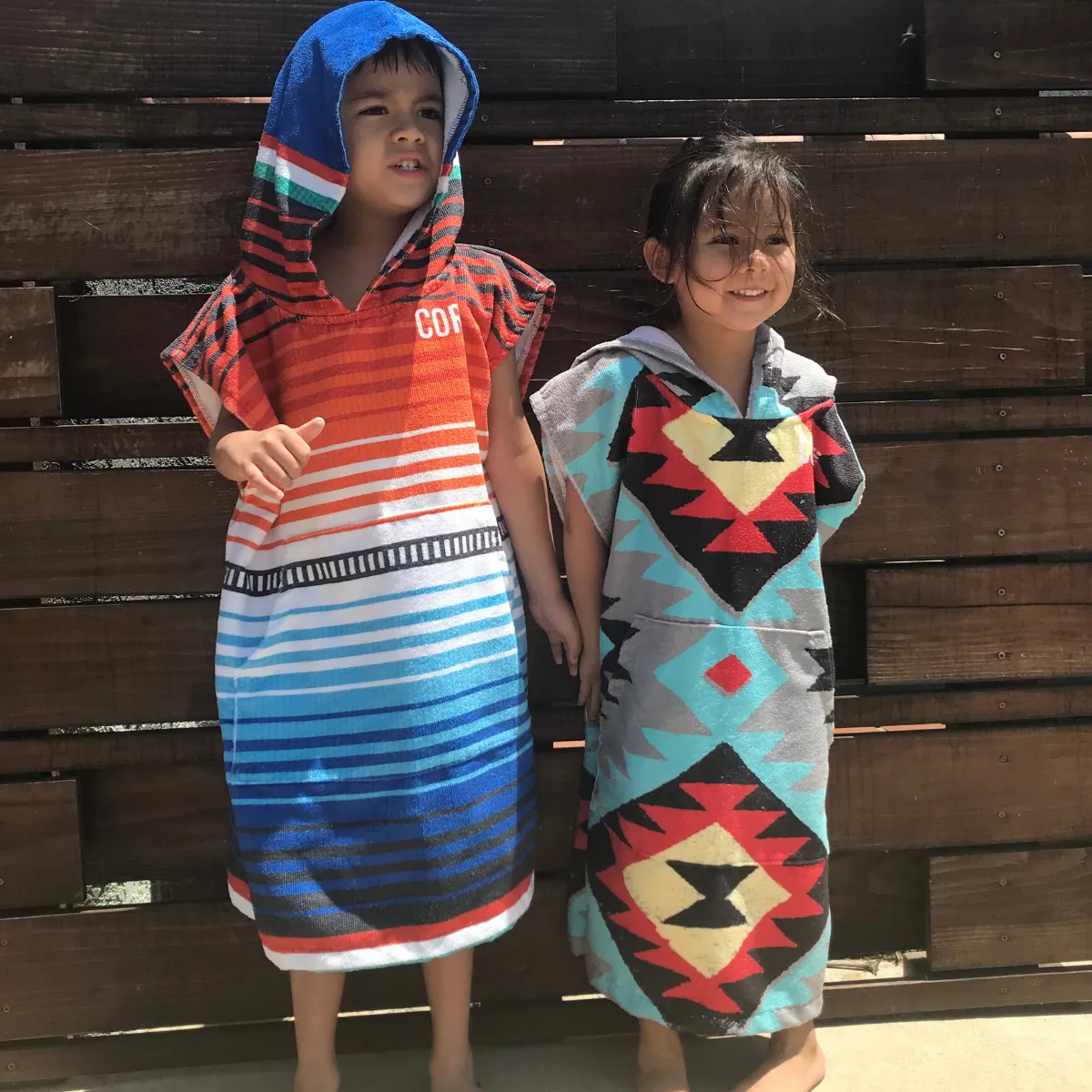 Kids Changing Towel Poncho - Sarape