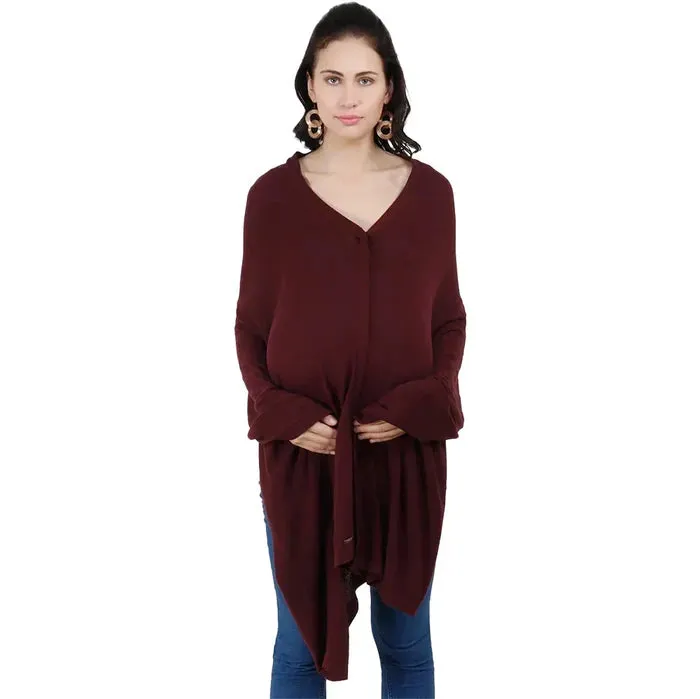 Knitted Nursing Poncho Frida (Moon)