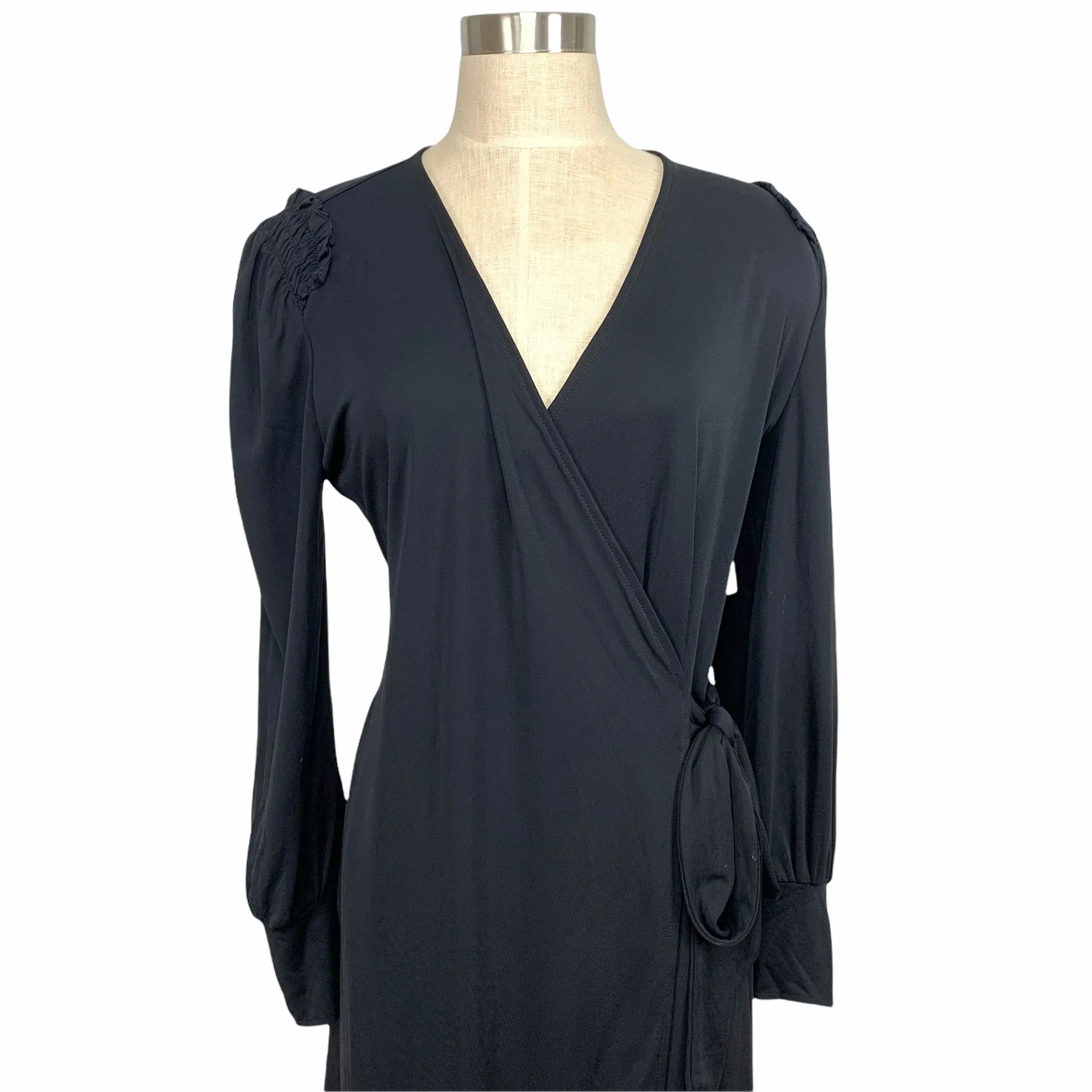 Lark & Ro Black Wrap Dress NWT- Size L