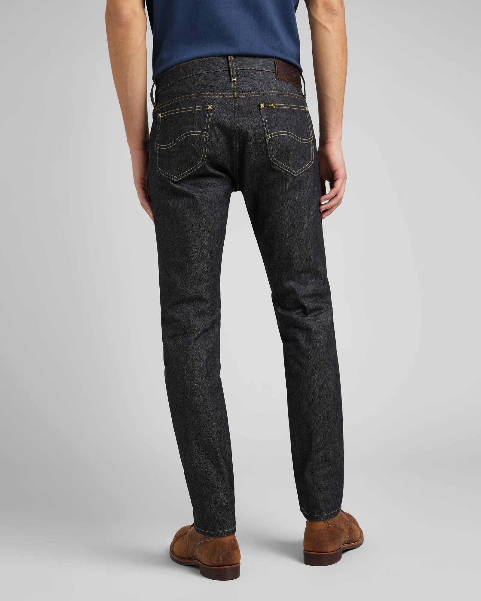 Lee 101 Rider Slim Fit Recycled Cotton 15oz Selvedge Mens Jeans - Dry