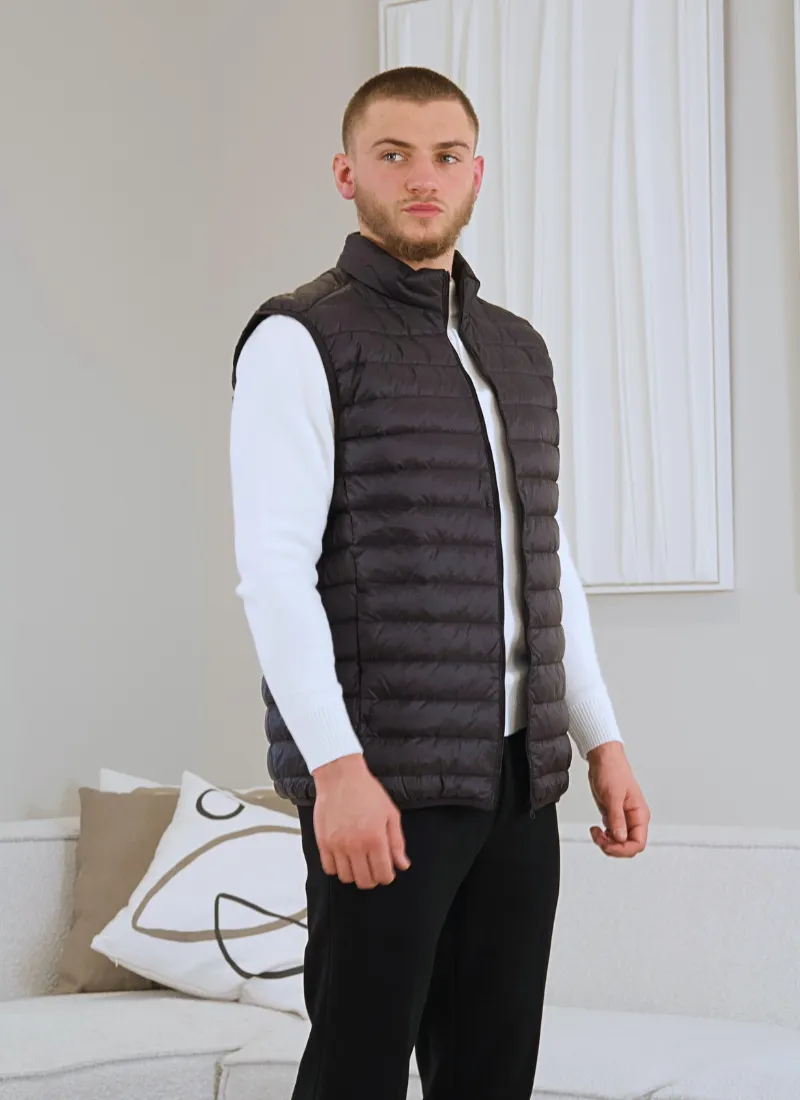 Lightweight Down Vest - Black