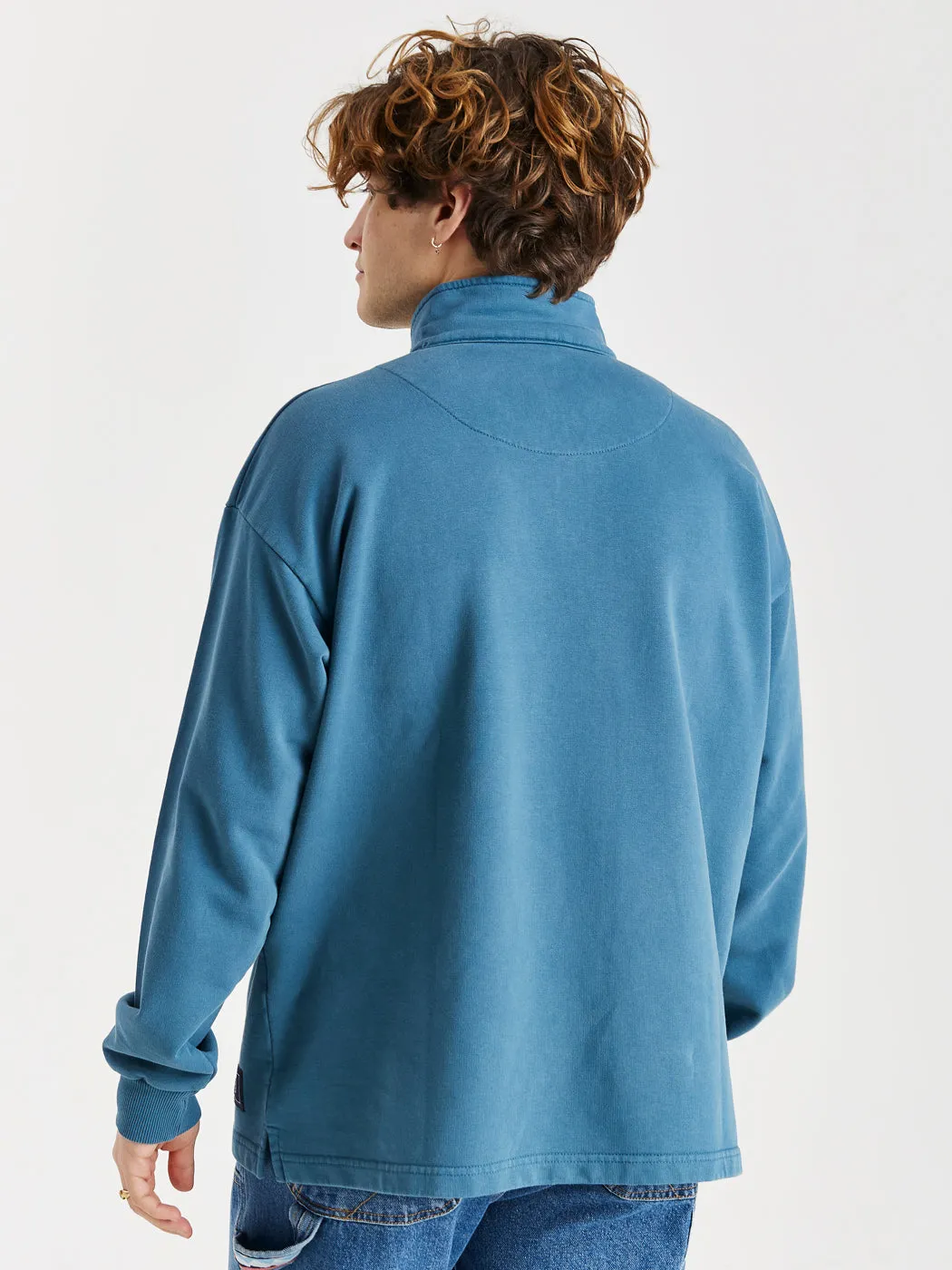 Lumi 1/4 Zip Sweater Petrol