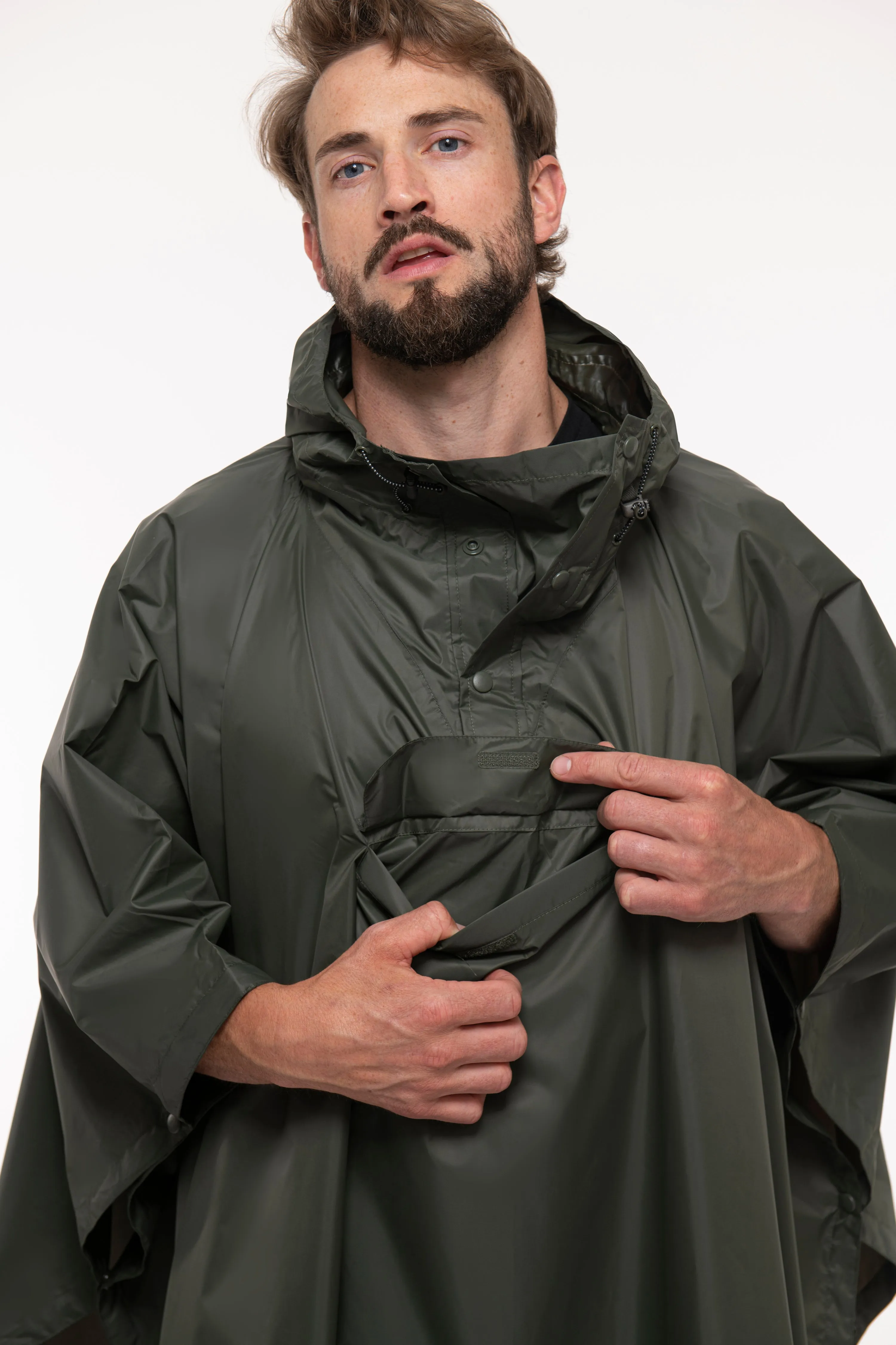 Mac In A Sac Packable Waterproof Unisex Poncho - Khaki