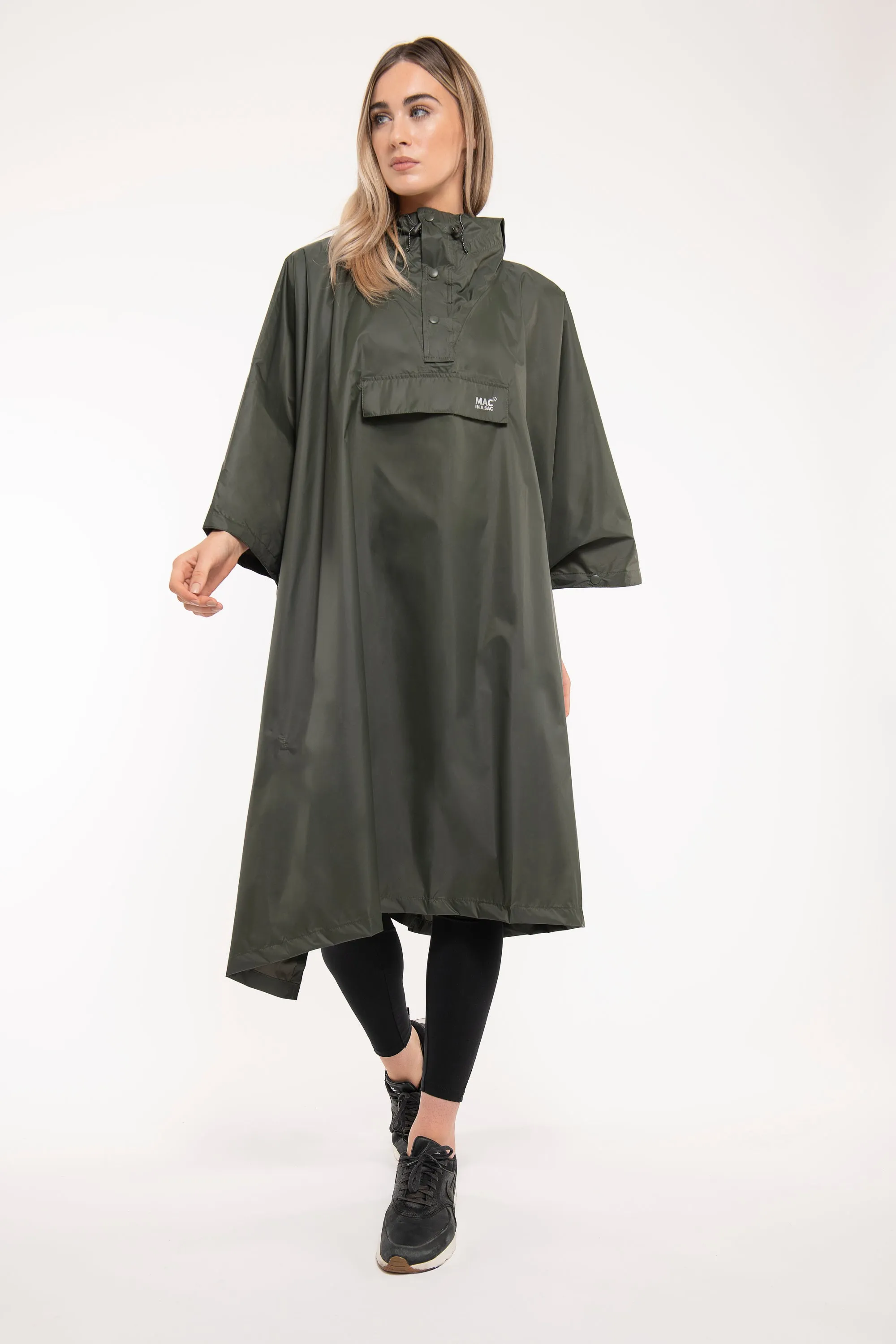 Mac In A Sac Packable Waterproof Unisex Poncho - Khaki