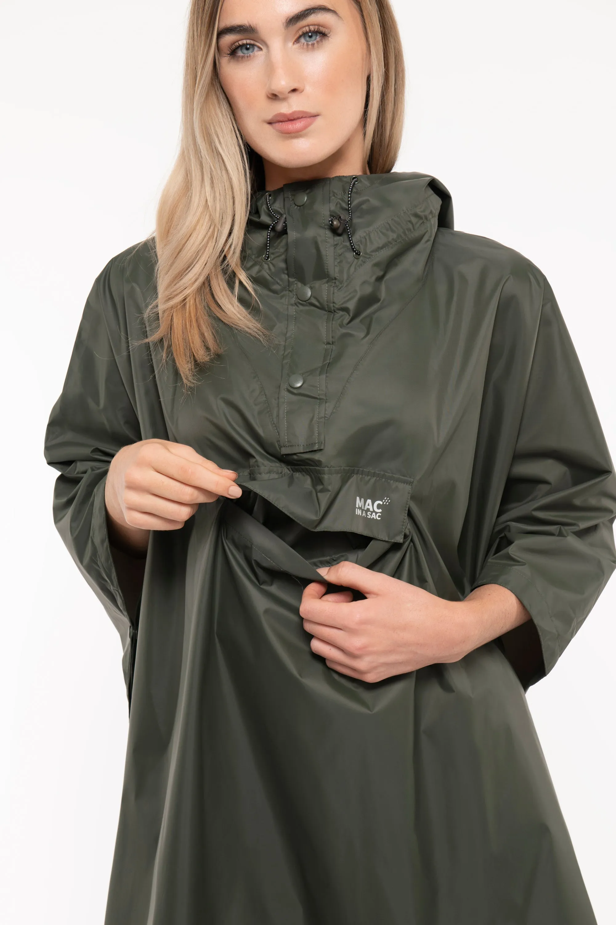 Mac In A Sac Packable Waterproof Unisex Poncho - Khaki