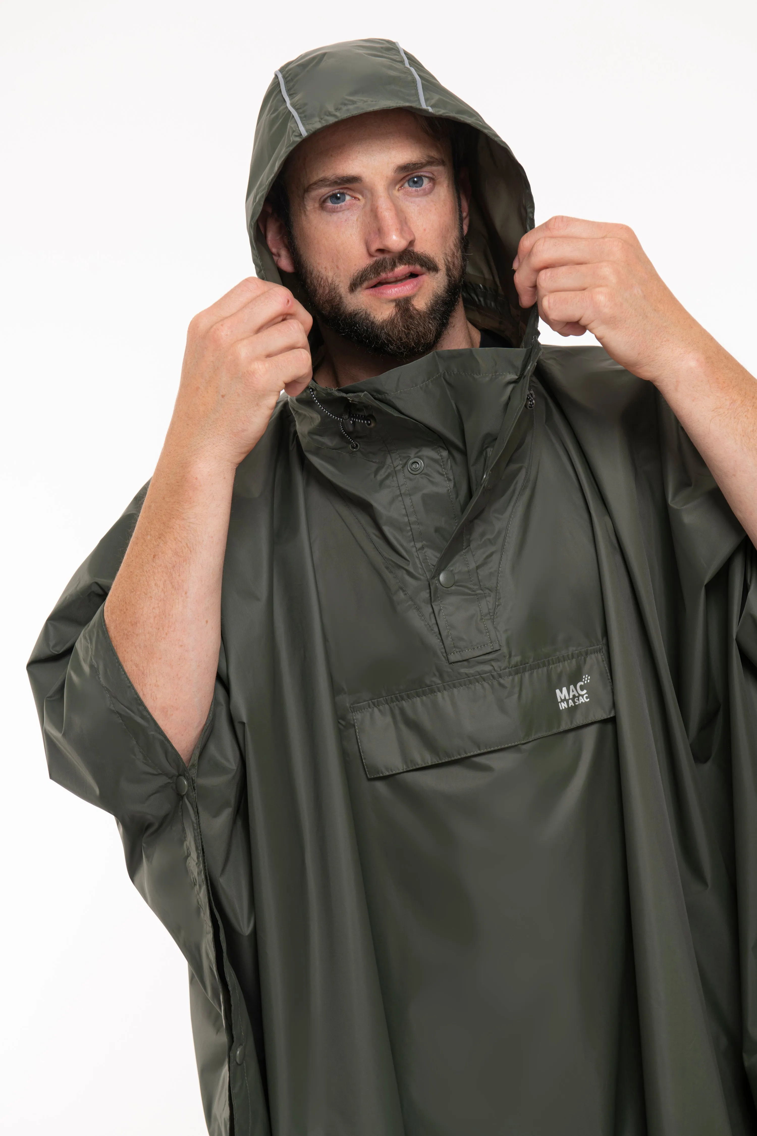 Mac In A Sac Packable Waterproof Unisex Poncho - Khaki