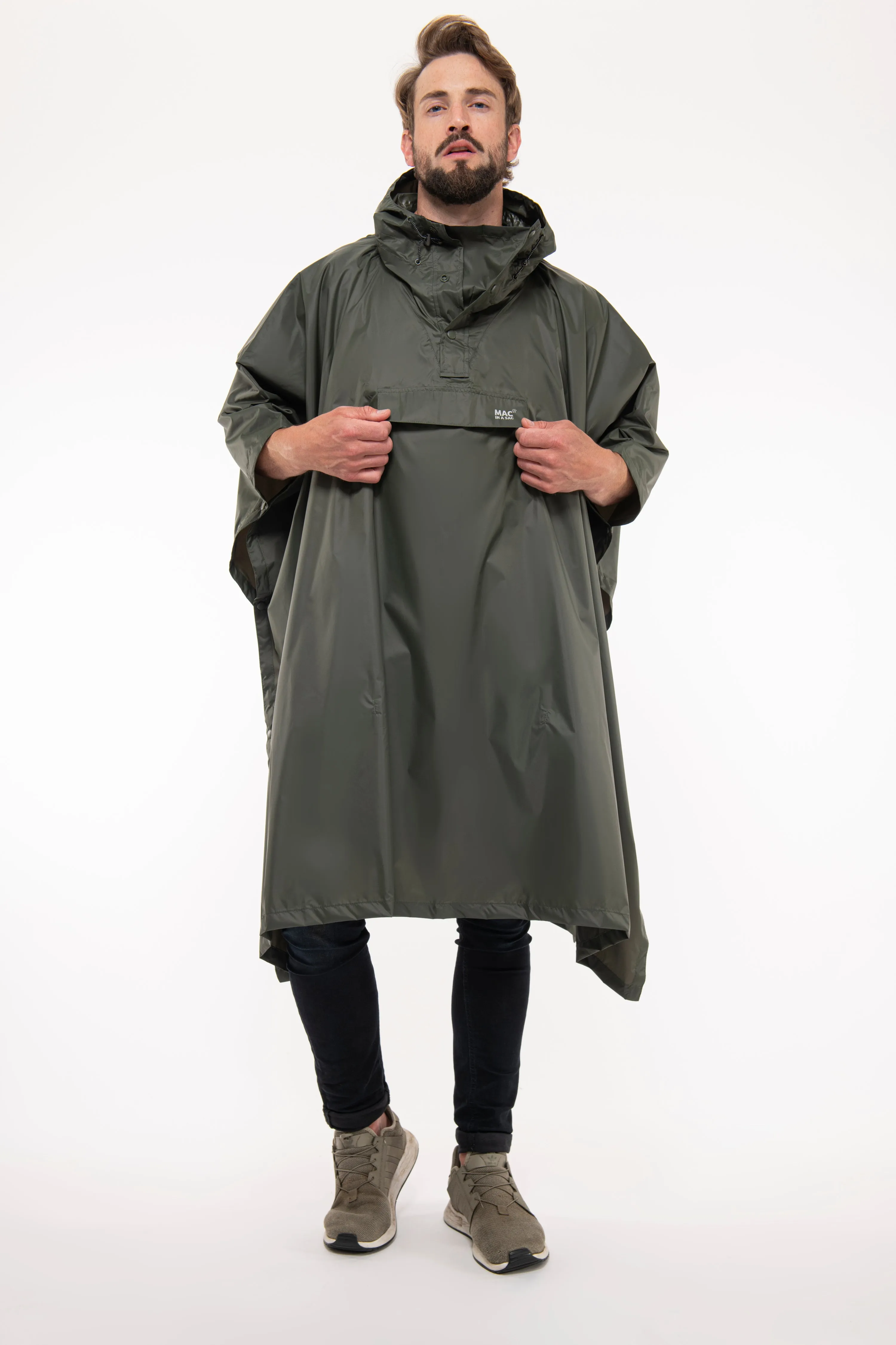 Mac In A Sac Packable Waterproof Unisex Poncho - Khaki