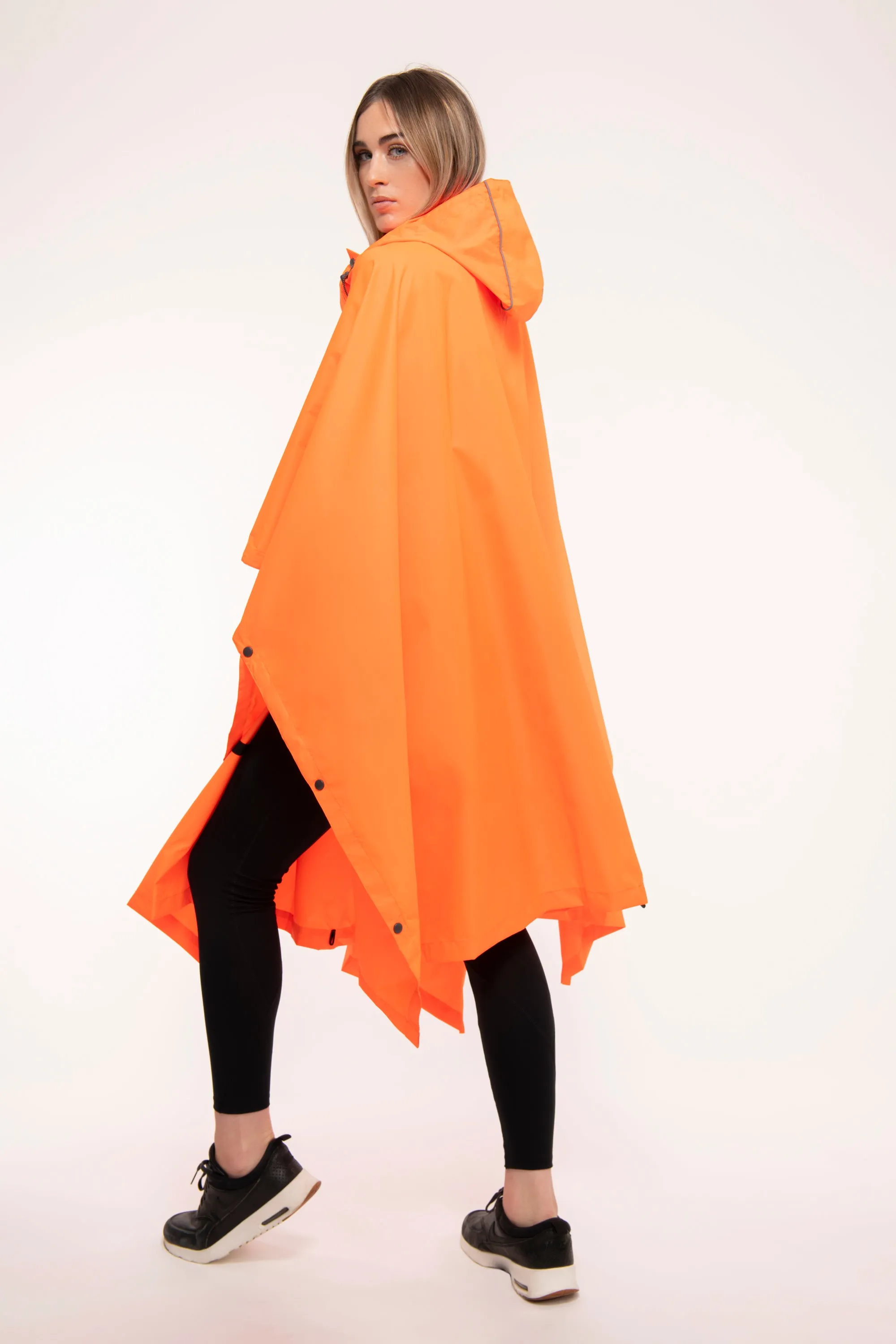 Mac In A Sac Packable Waterproof Unisex Poncho - Neon Orange