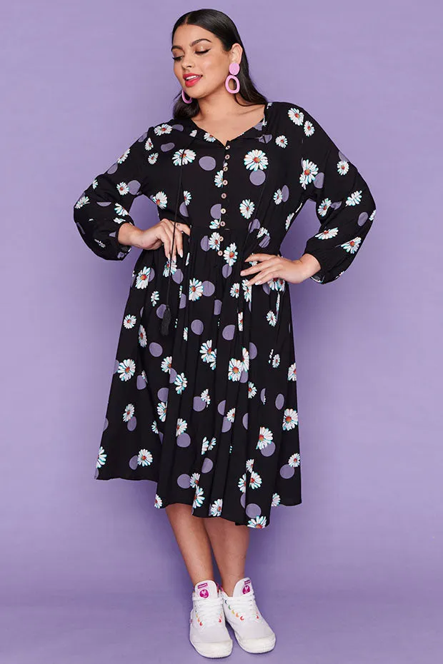 Maxima Daisies and Spots Dress