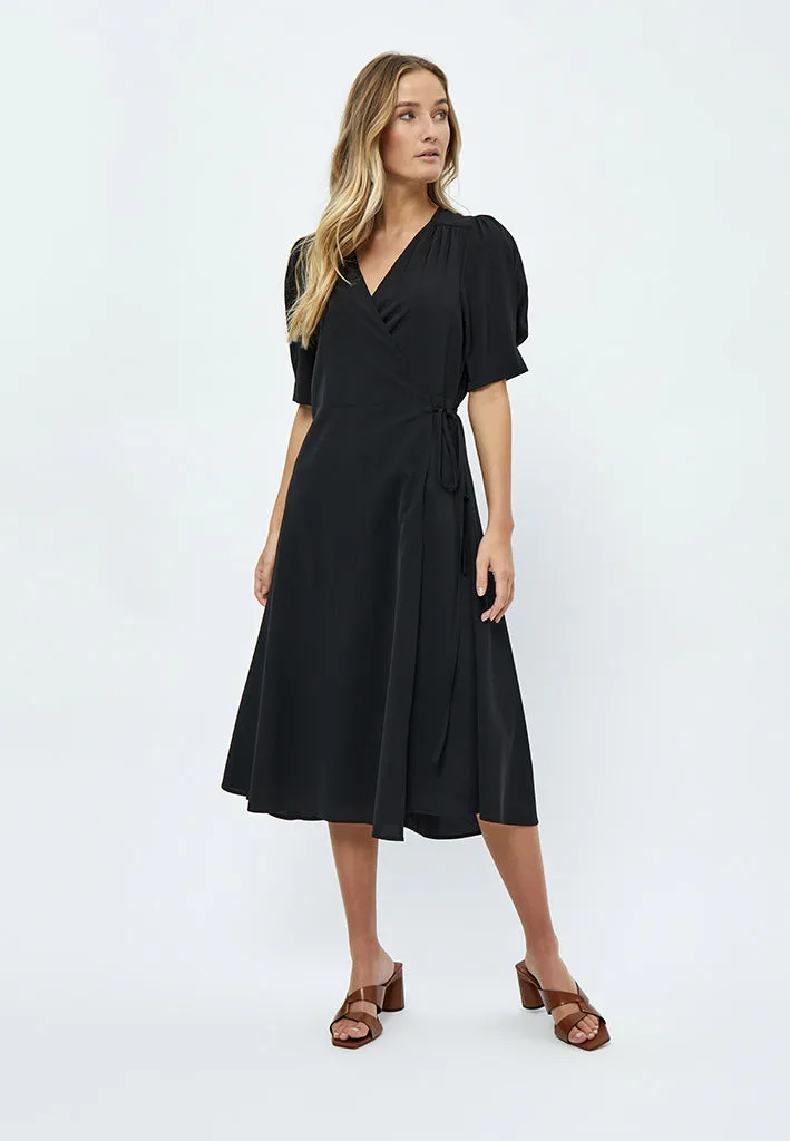 Mena Midi Dress - Black