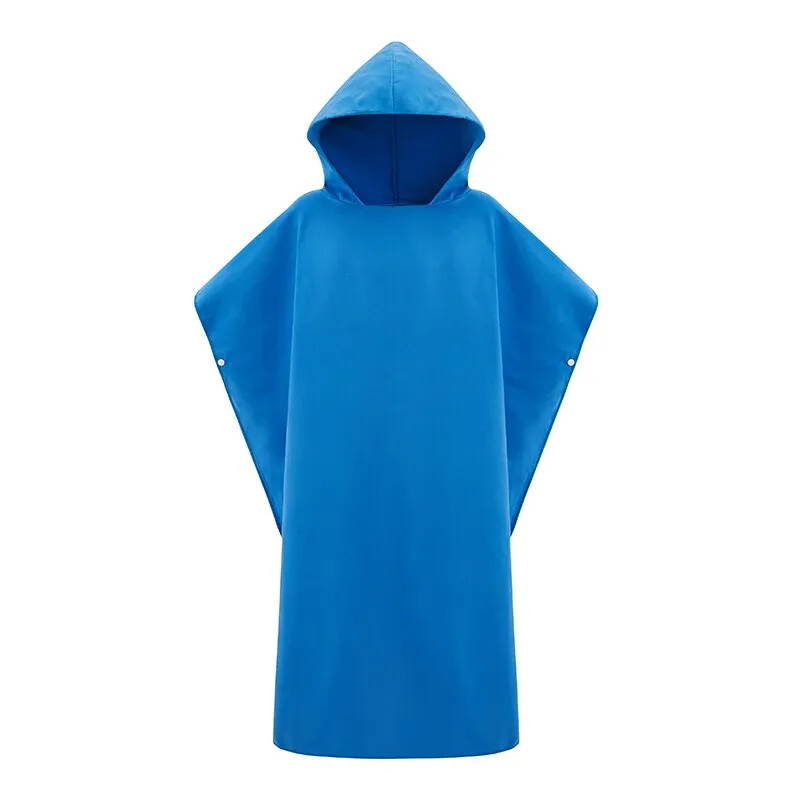 Microfiber  Wetsuit Changing Robe  with Hood, Quick Dry Hooded Towels for Swim, Beach Surf Poncho Compact & Lightweight