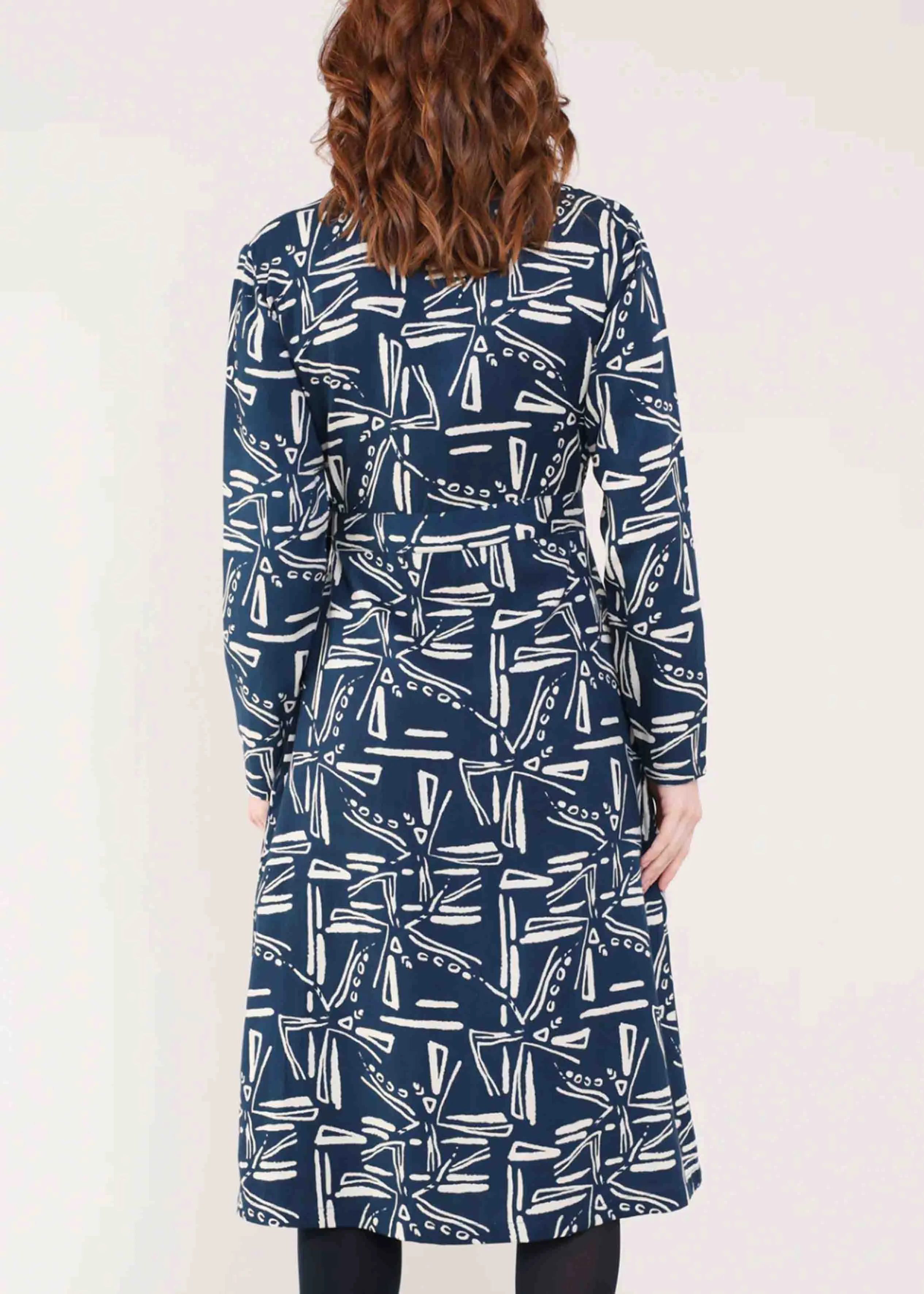 Nadia Fully Opening Tie Fastening Wrap Dress