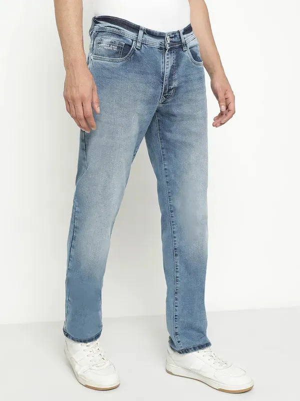 Octave Men Mid-Rise Light Faded Light Shade Stretchable Jeans