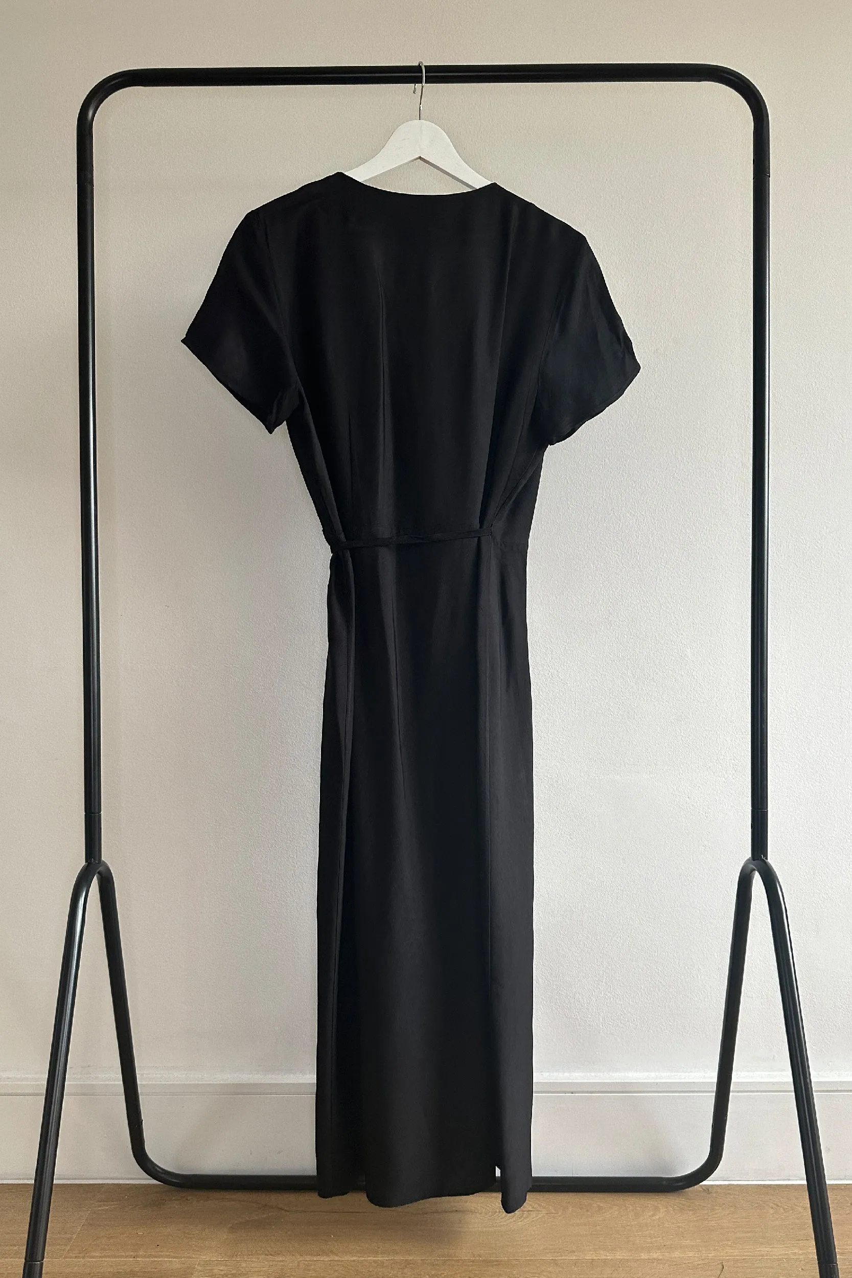 OTHER STORIES SATIN WRAP DRESS