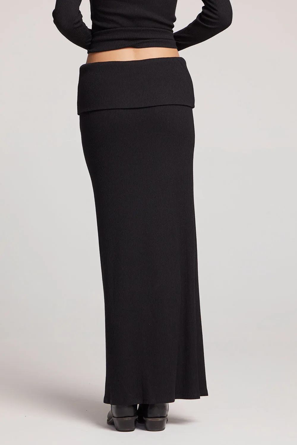 Pamela Licorice Maxi Skirt