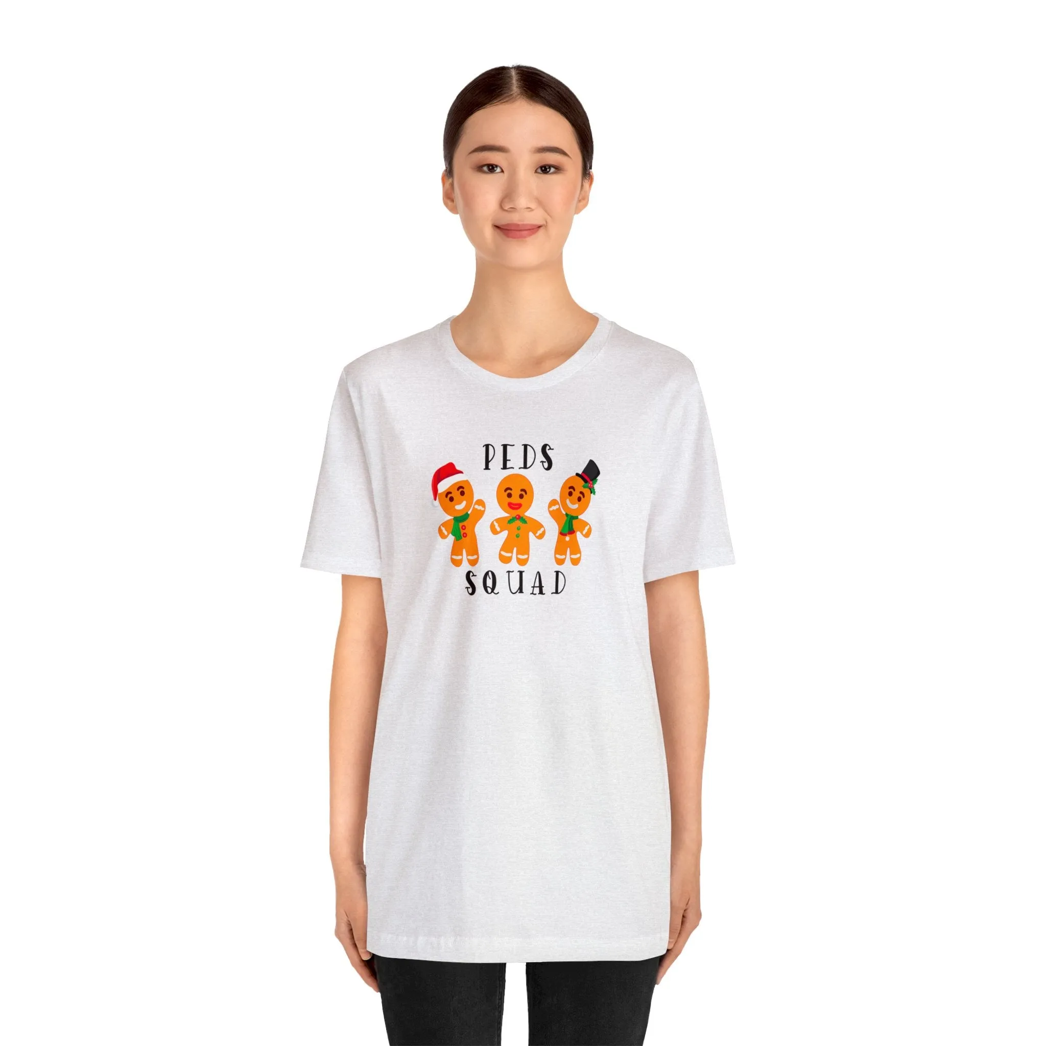 Peds Crew Gingerbread Christmas Unisex Jersey Short Sleeve Tee