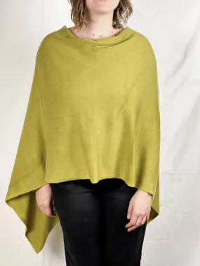 Peridot Cashmere Poncho