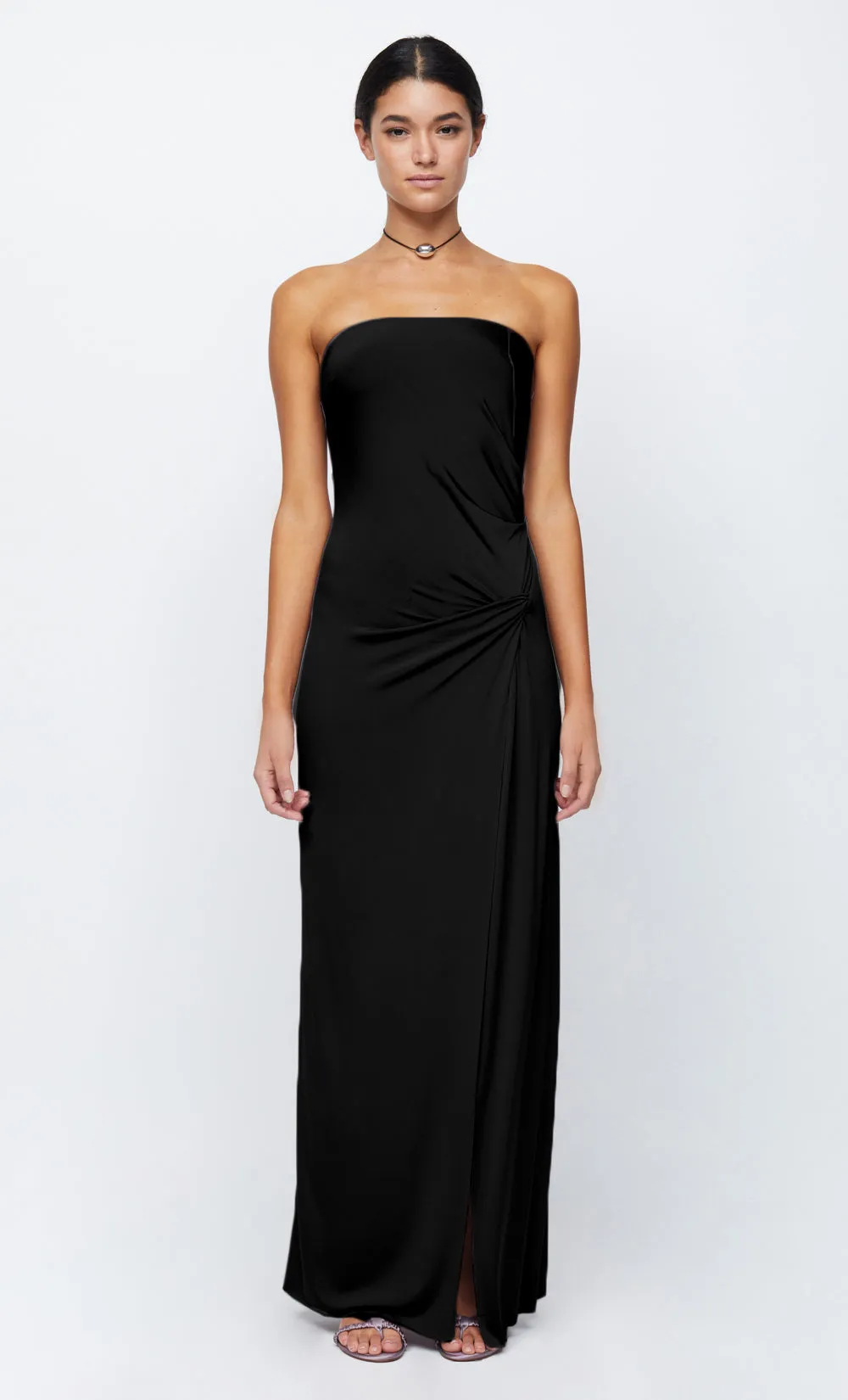 PETRA STRAPLESS MAXI DRESS - BLACK