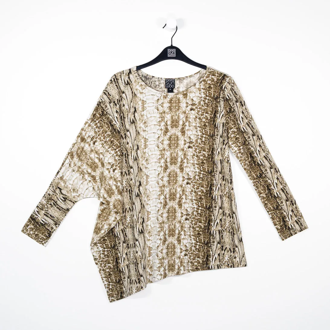 Poncho Sleeve Tunic - Python - Final Sale!