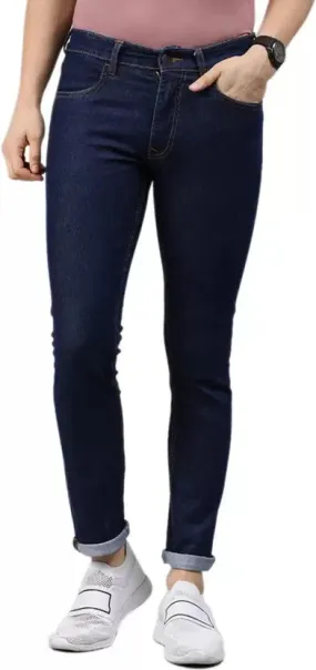 Regular Men Dark Blue Jeans