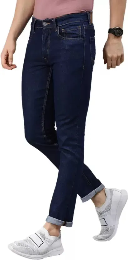 Regular Men Dark Blue Jeans