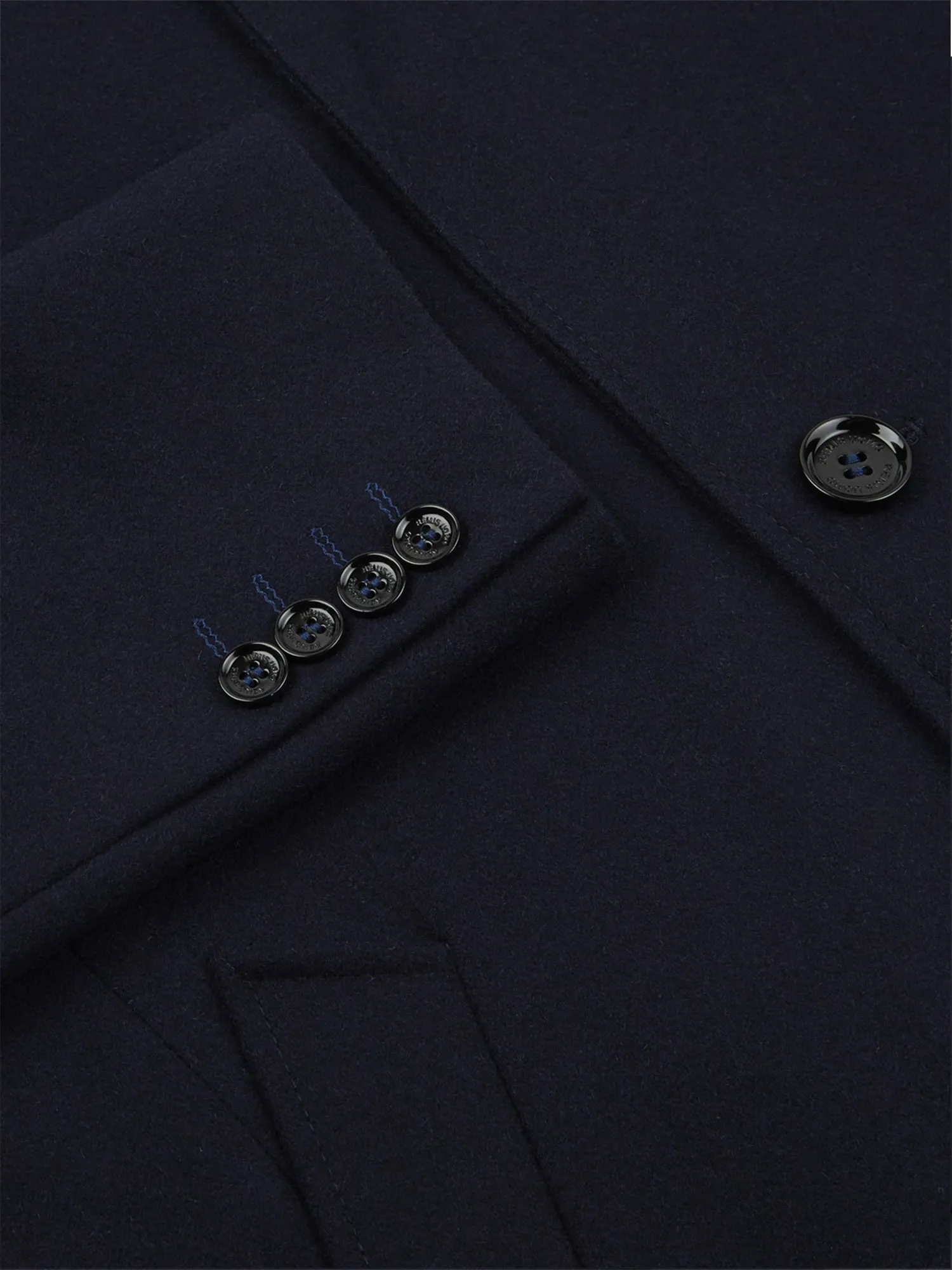 Remus - Navy Drake Overcoat