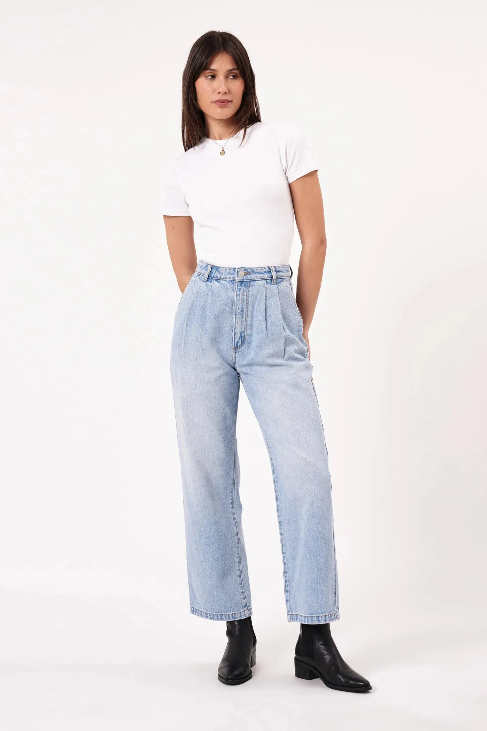 Rollas Chloe Pleat Denim