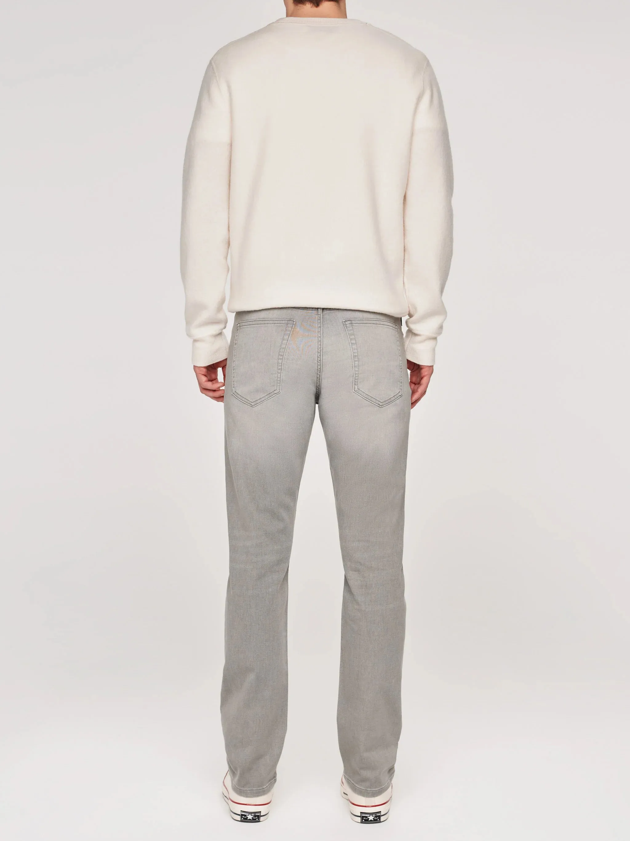 Russell Slim Straight Jeans in Washed Grey Knit by DL1961