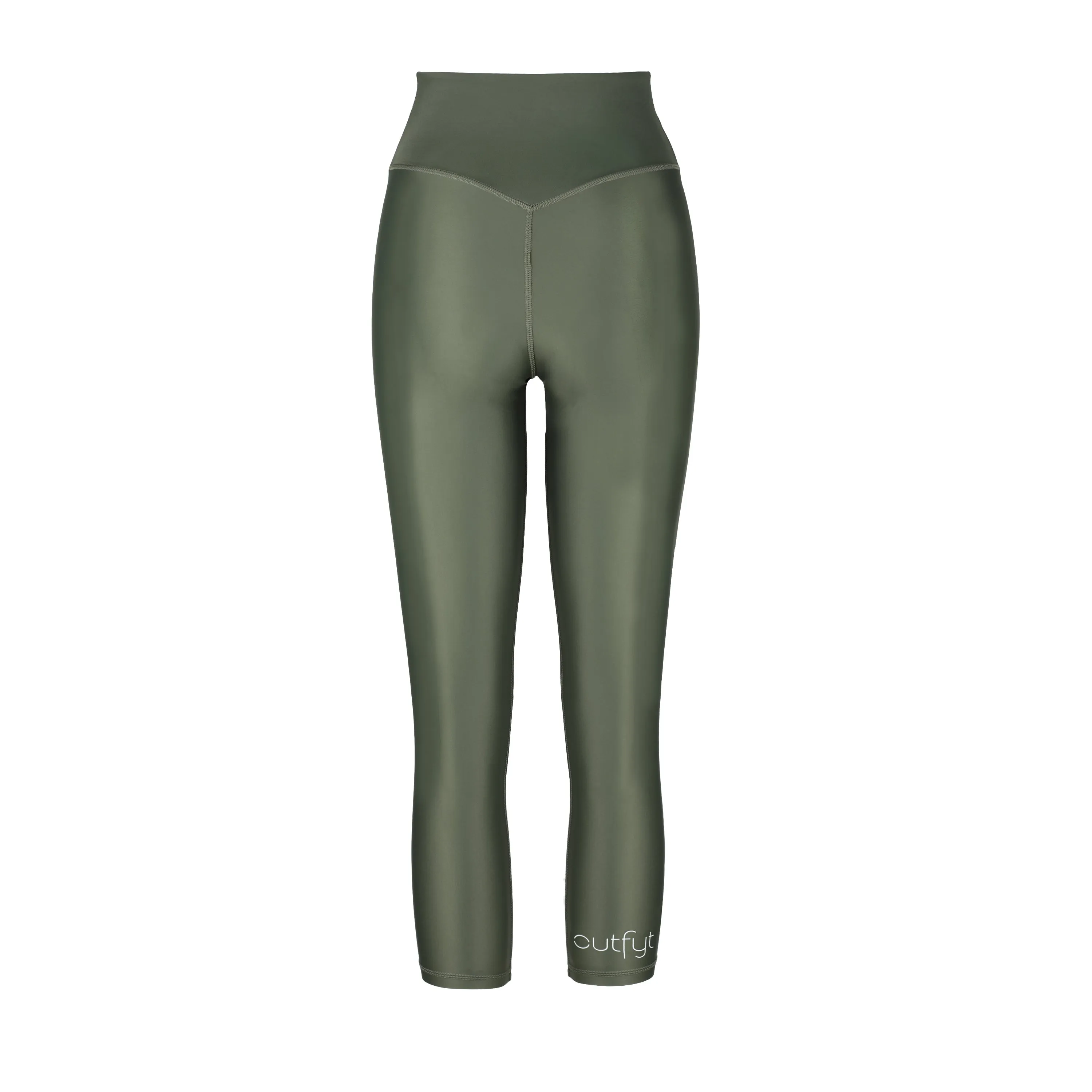 Sage High Waisted Leggings | Recycled Nylon| Olive