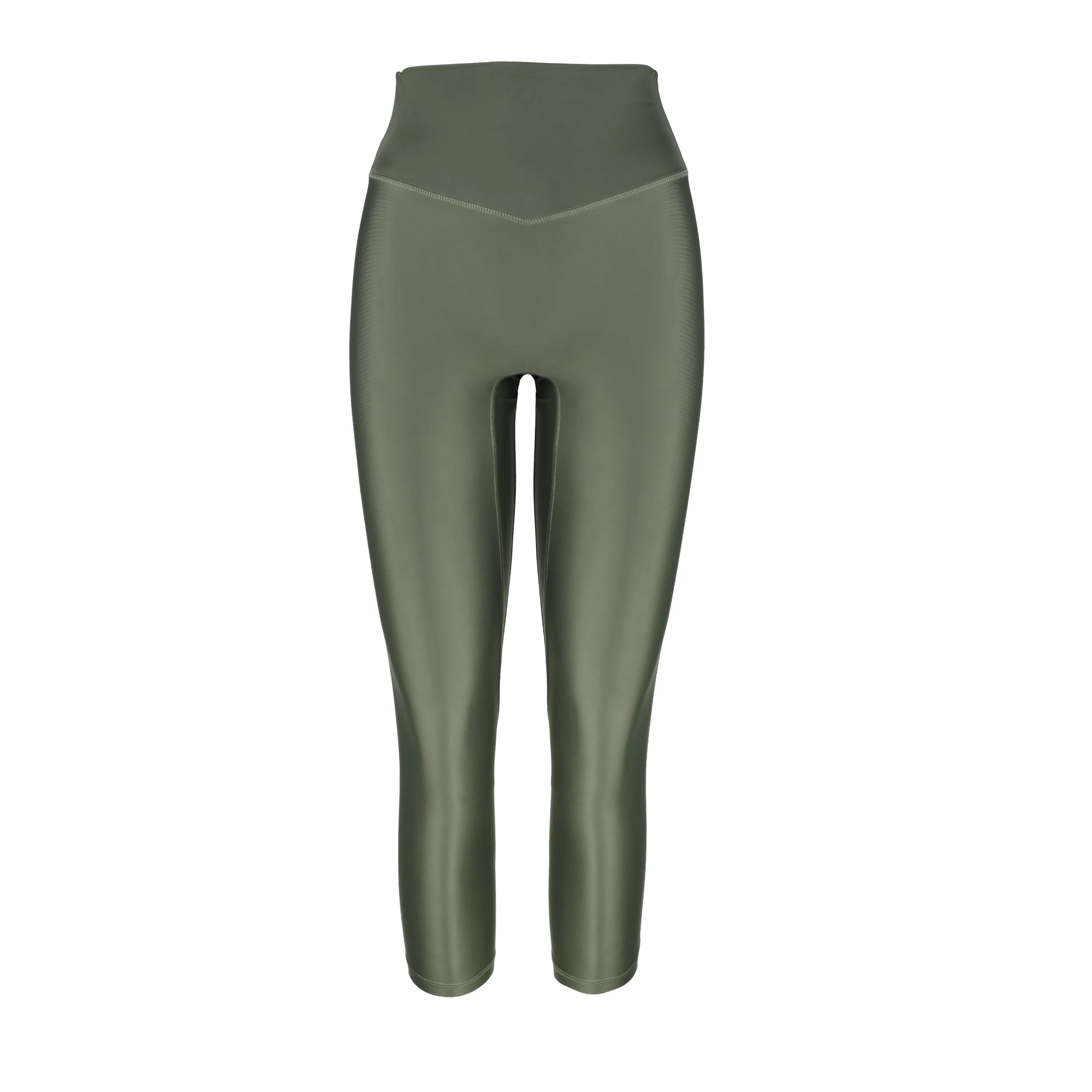 Sage High Waisted Leggings | Recycled Nylon| Olive