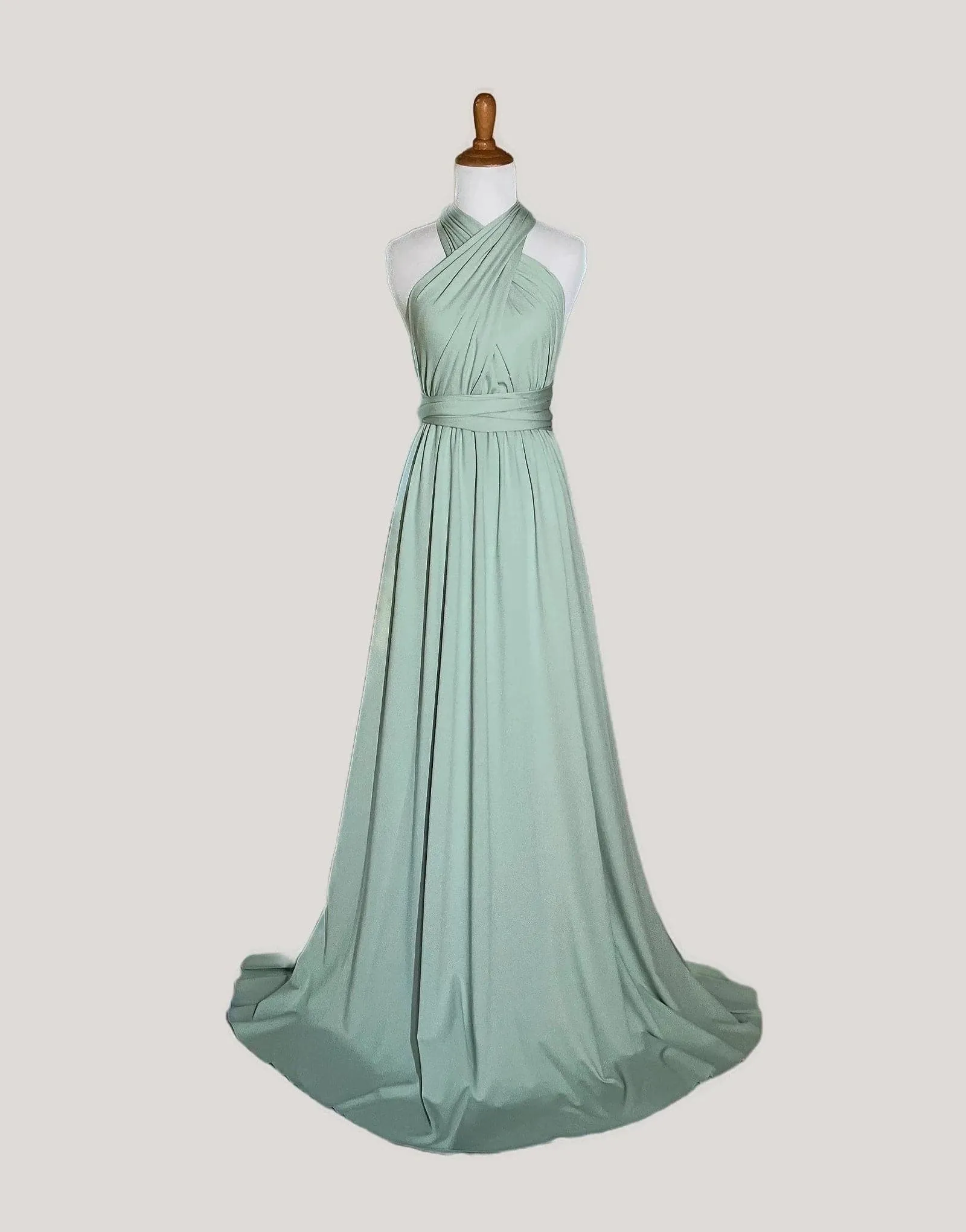 Sage Infinity Dress/ Wrap Convertible Bridesmaid Dress-H7