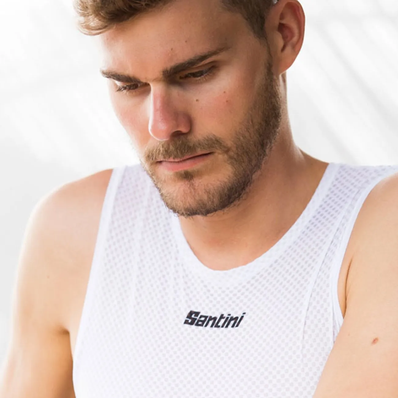 Santini Lieve Base Layer Sleveless (Men/White)