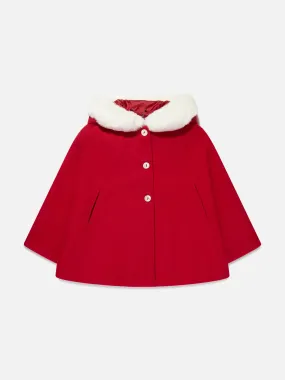 Sarah Louise Girls Cape in Red