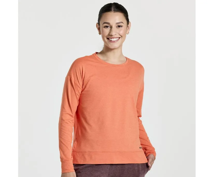 Saucony | Sunday Layer Top | Womens | Ember Heather