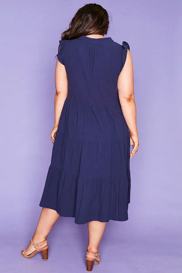 Selina Navy Dress