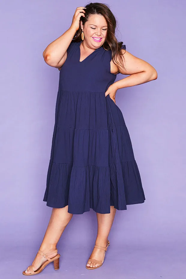 Selina Navy Dress