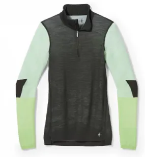 Smartwool: Women's Intraknit Thermal Merino Base Layer Colorblock 1/4 Zip