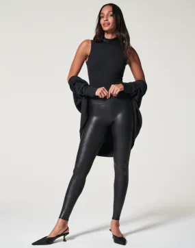 Spanx Faux Leather Leggings Black