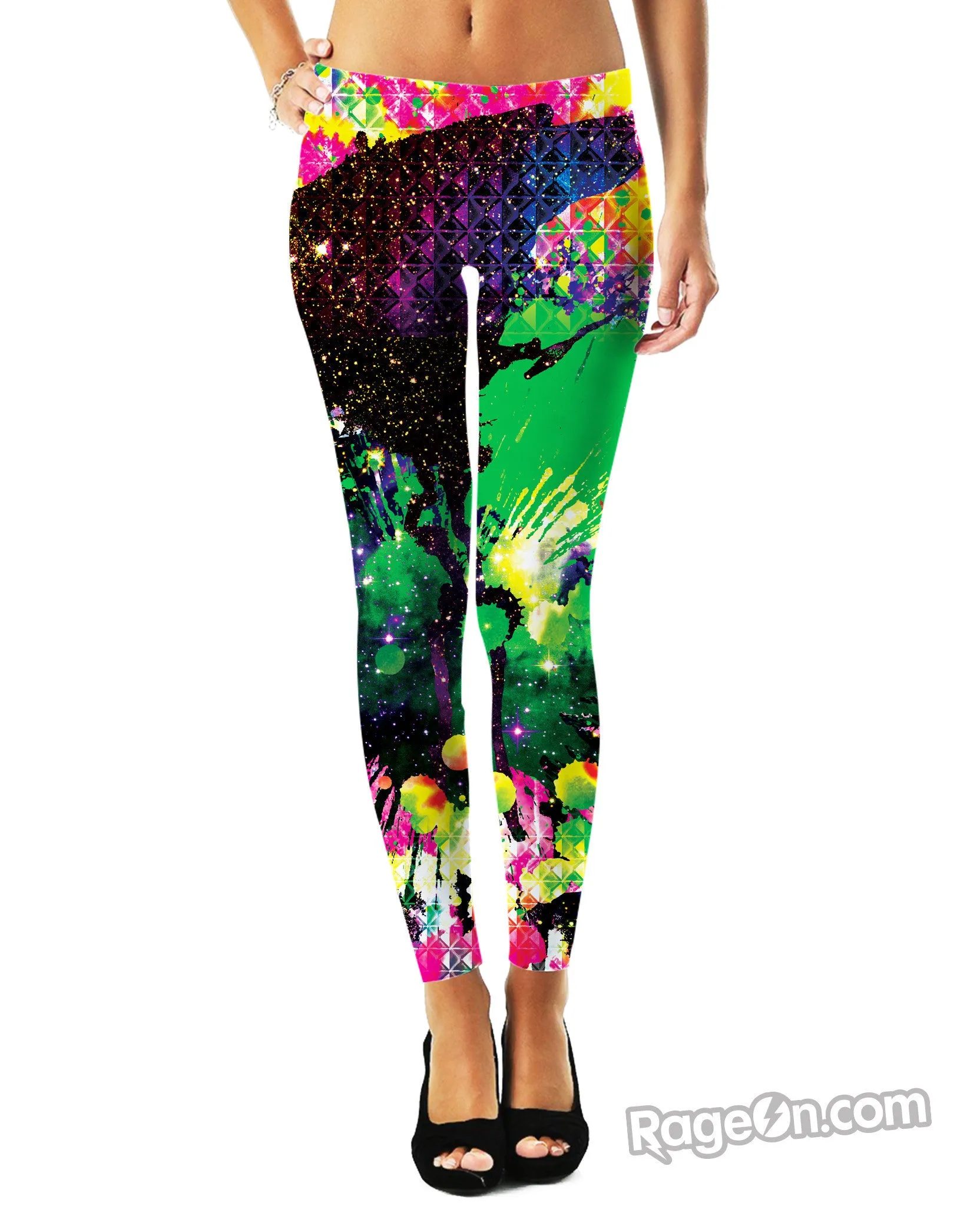 Splatter Space Leggings