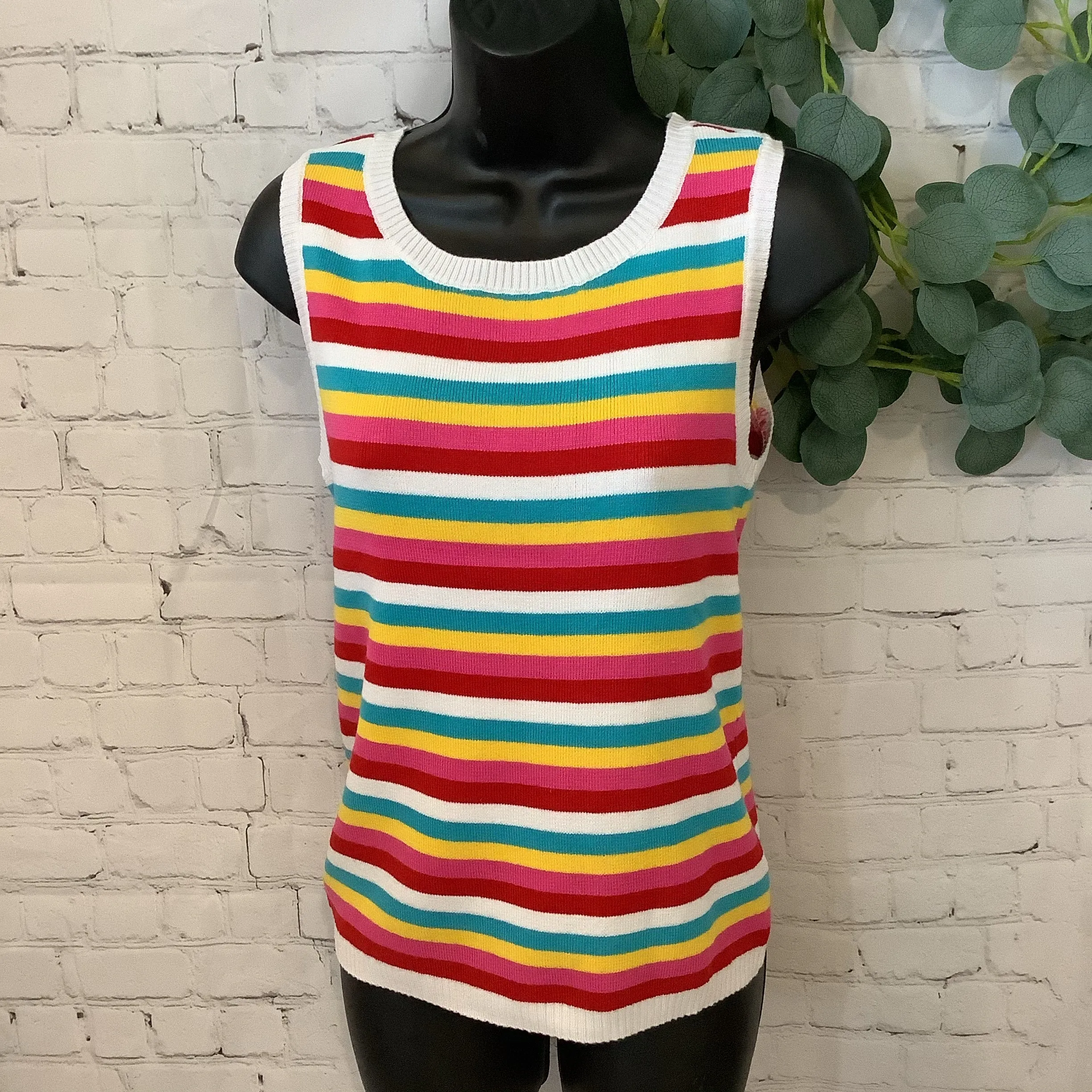 Striped Sweater Tank | eesome