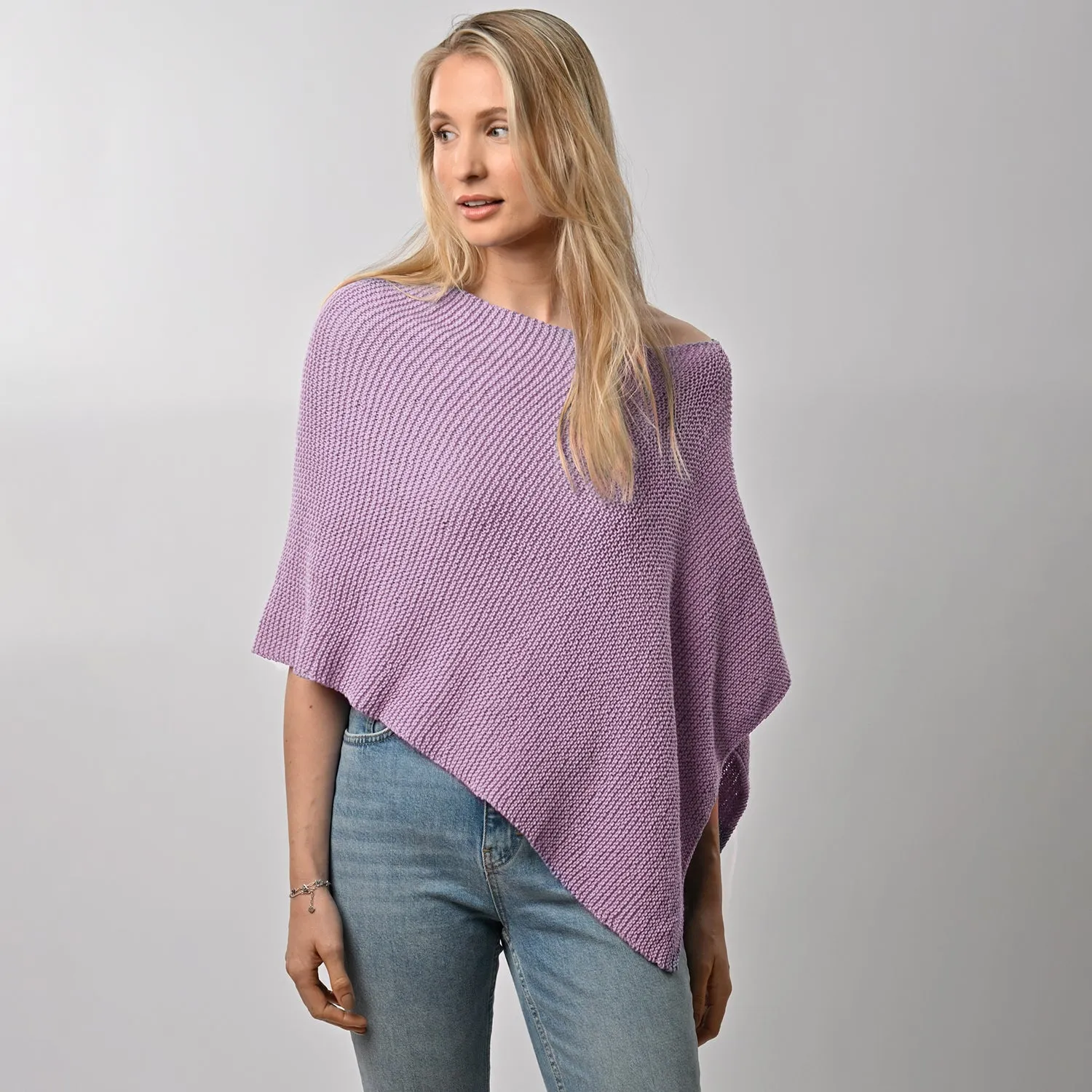 Summer Poncho Knitting Kit - Cotton Collection