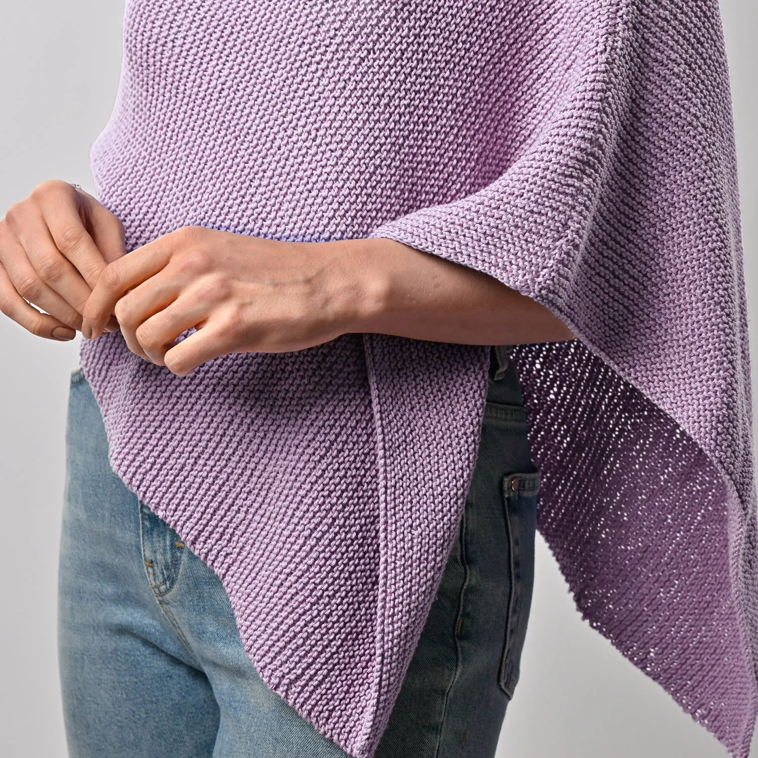 Summer Poncho Knitting Kit - Cotton Collection