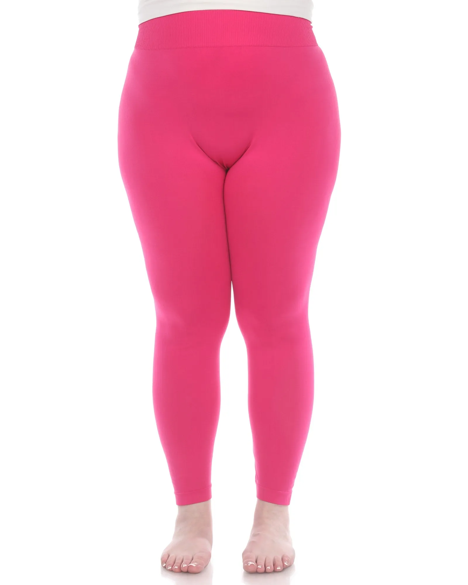 Super-Stretch Solid Leggings | Fuchsia