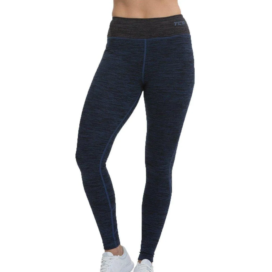 TCA Natural Performance Womens Long Running Tights - Blue