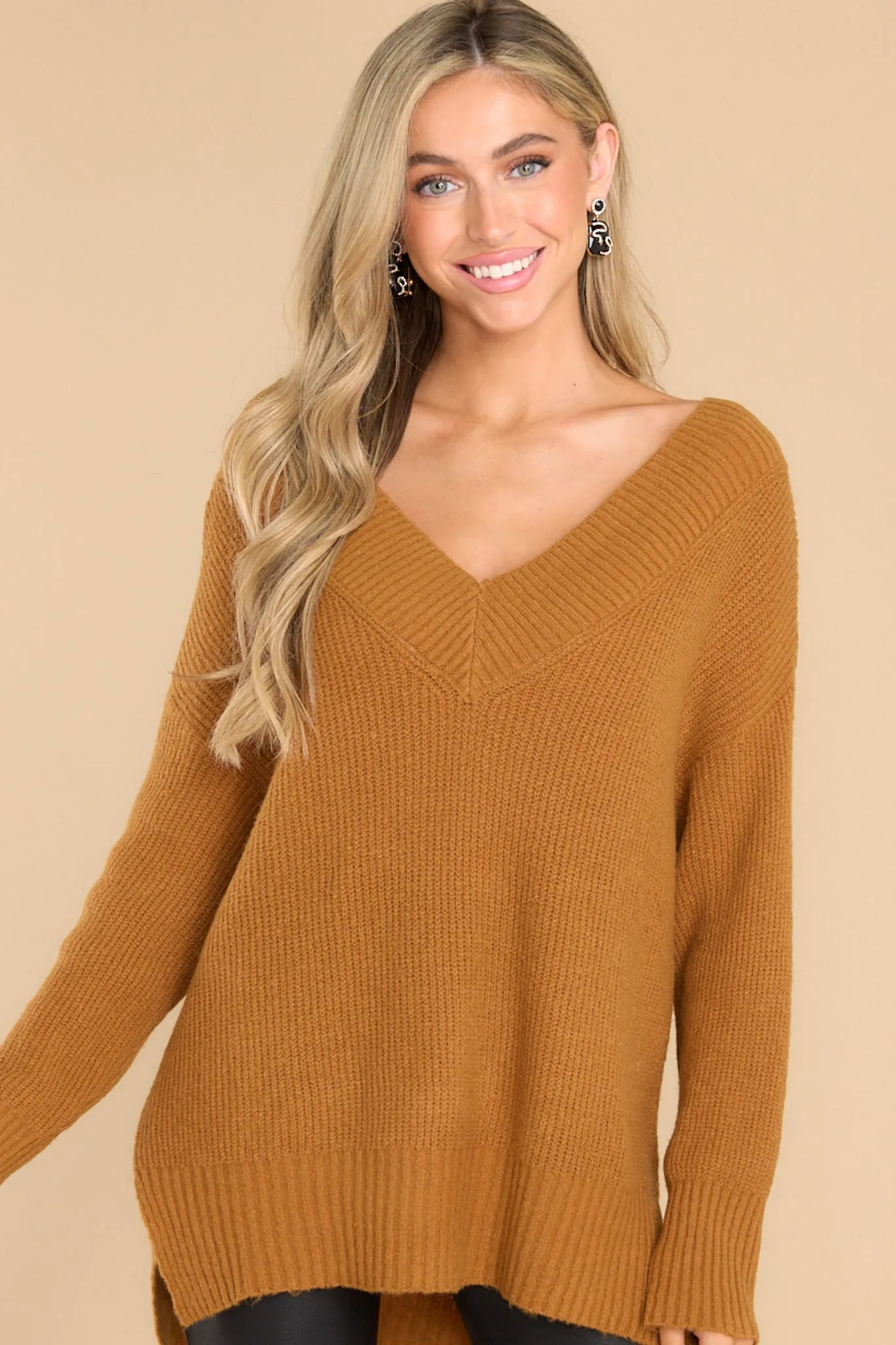 Together Again Caramel Sweater